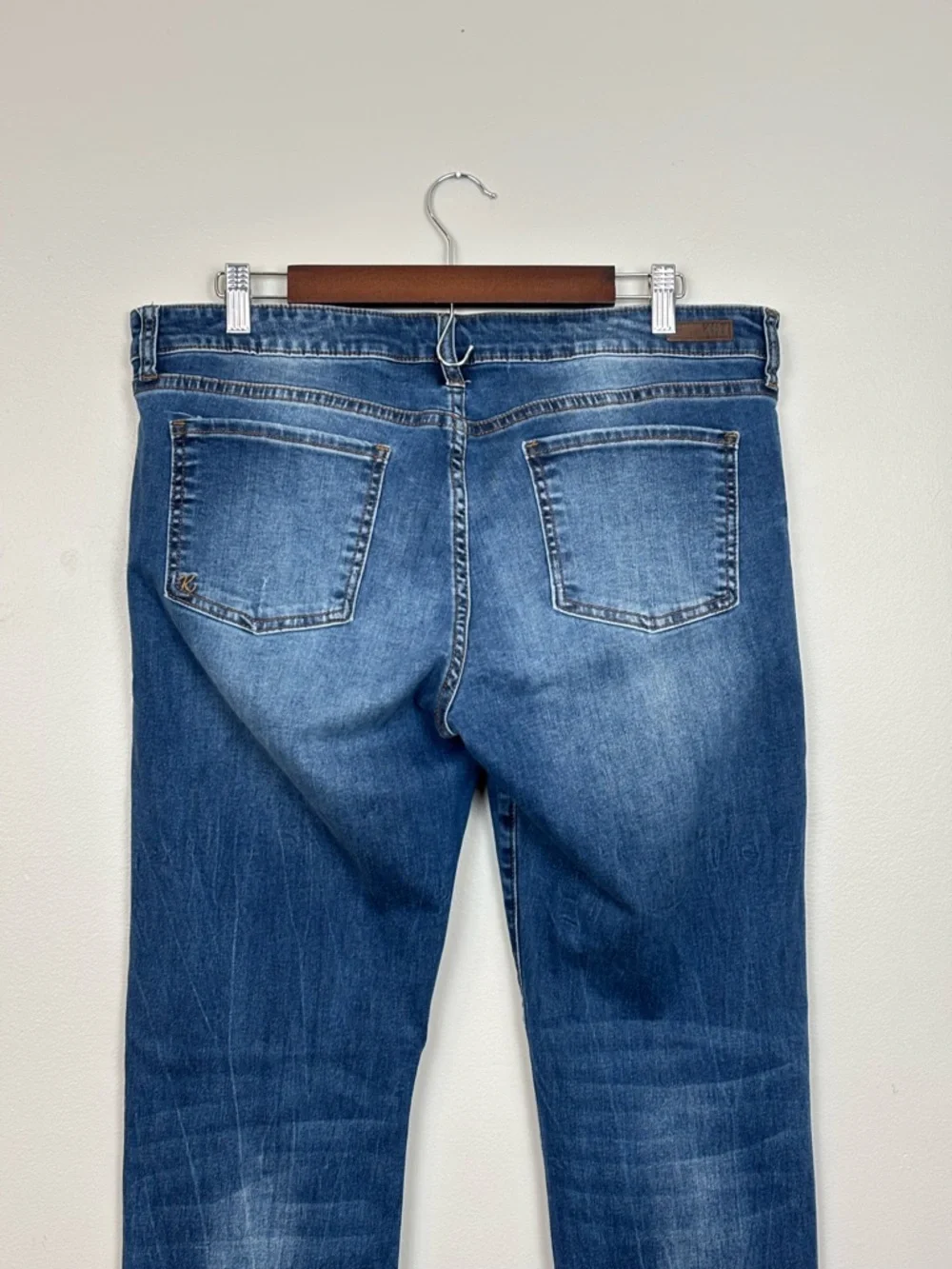 Kut From The Kloth Jeans Womens 12 Blue Boyfriend Mid‎ Rise Med Wash Denim